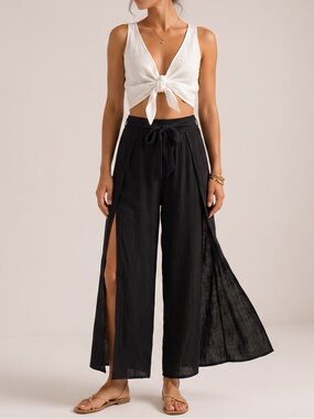 KONA SOL Flowy Wrap Beach Pants